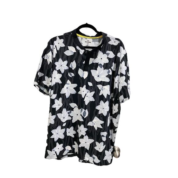 CURRY X UNDER ARMOUR MENS FLORAL GOLF POLO SIZE 2XL EXCELLENT CONDITION - Picture 1 of 12